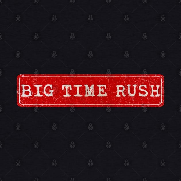 vintage retro plate Big Time Rush by GXg.Smx